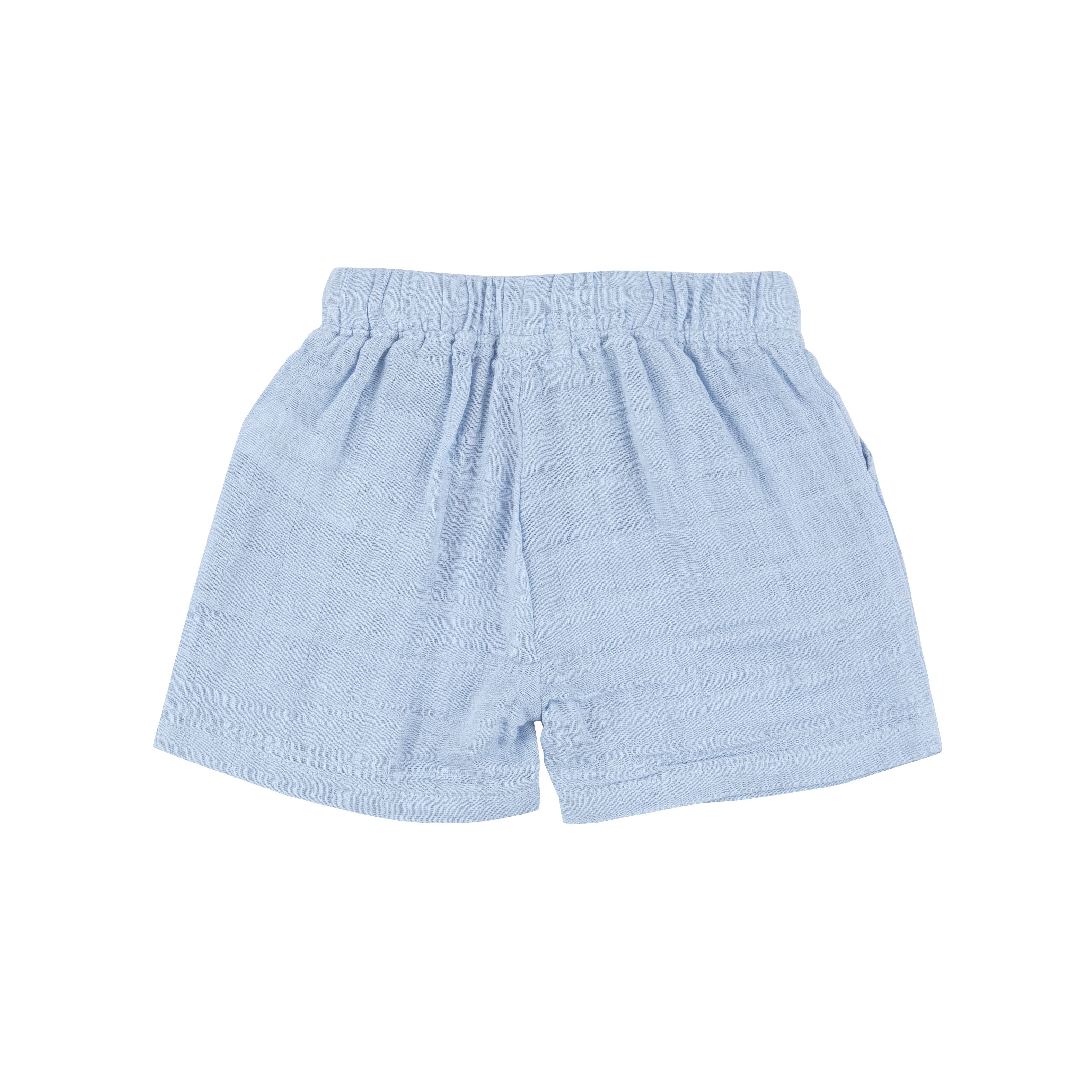 Muslin Short - Dusty Blue Solid Muslin