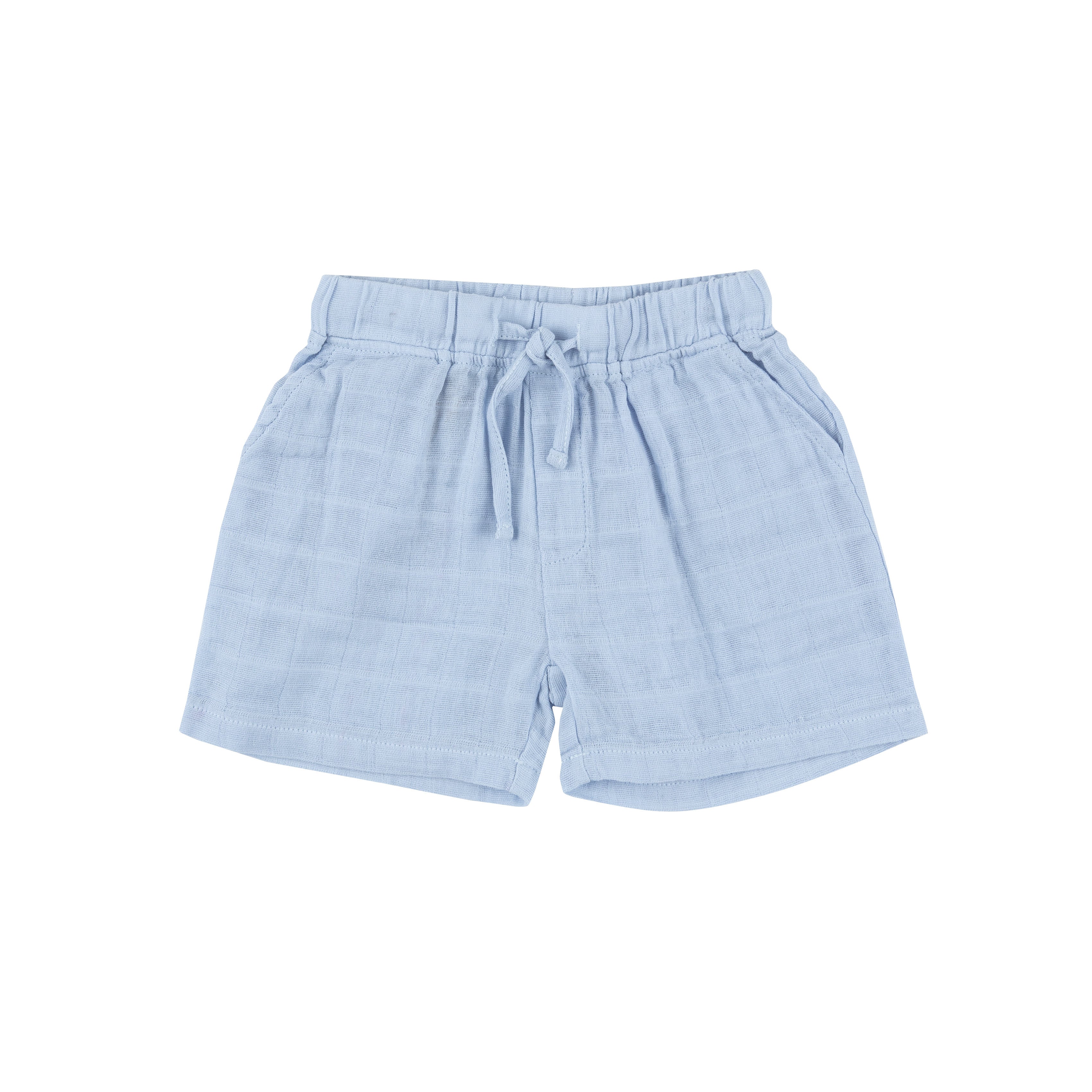 Muslin Short - Dusty Blue Solid Muslin