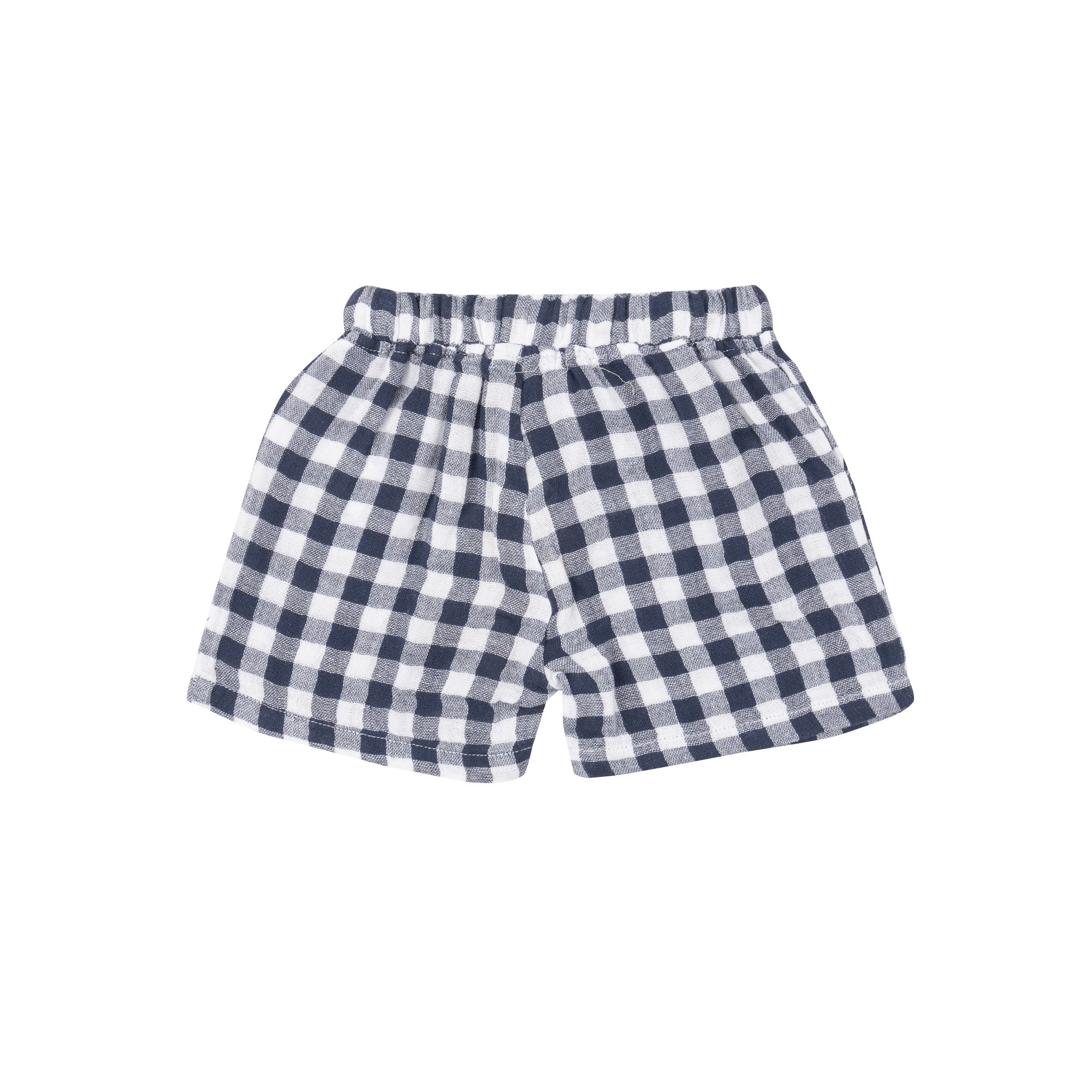 Muslin Short - Gingham Navy