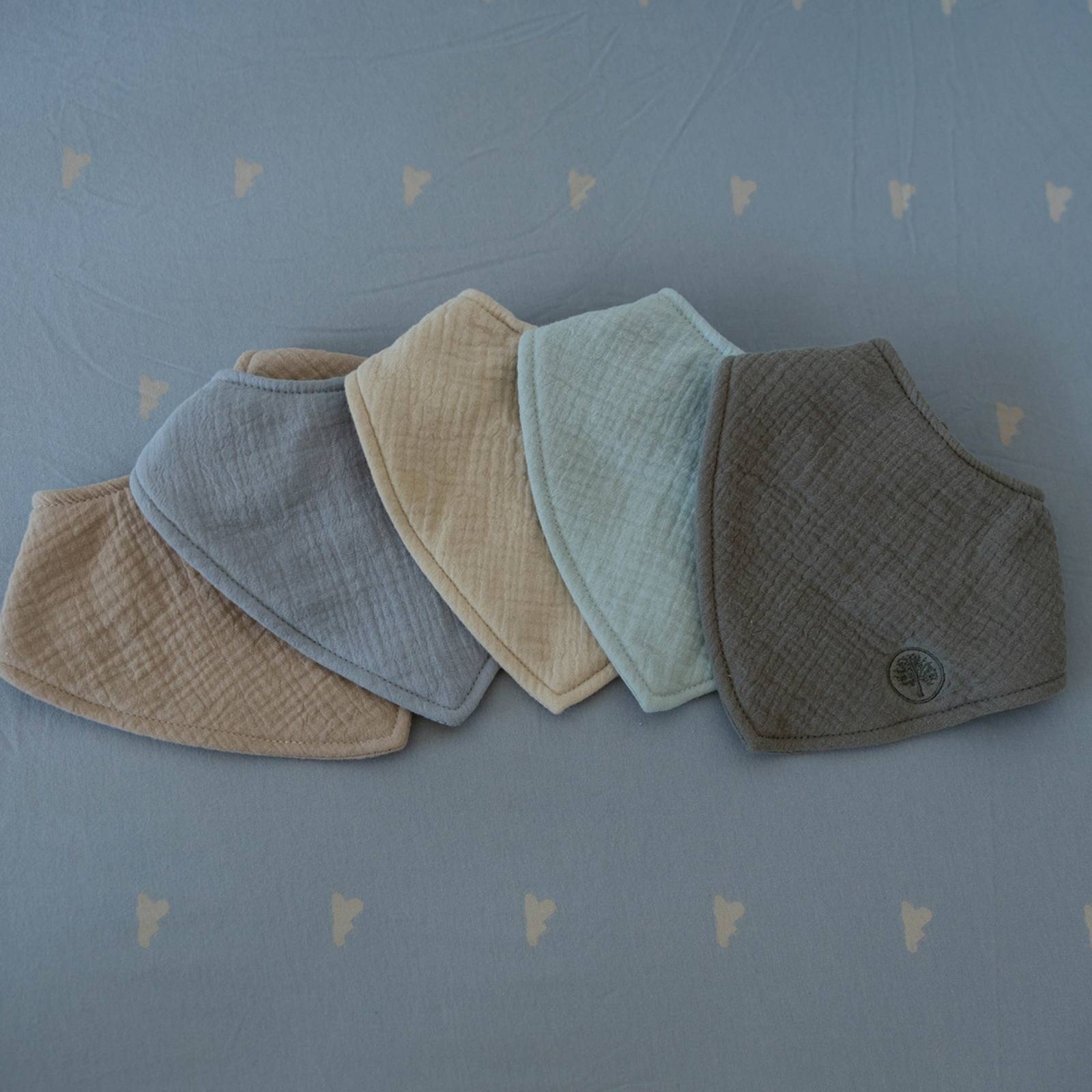 Stormy Muslin Bandana Bibs Set (4-pack)