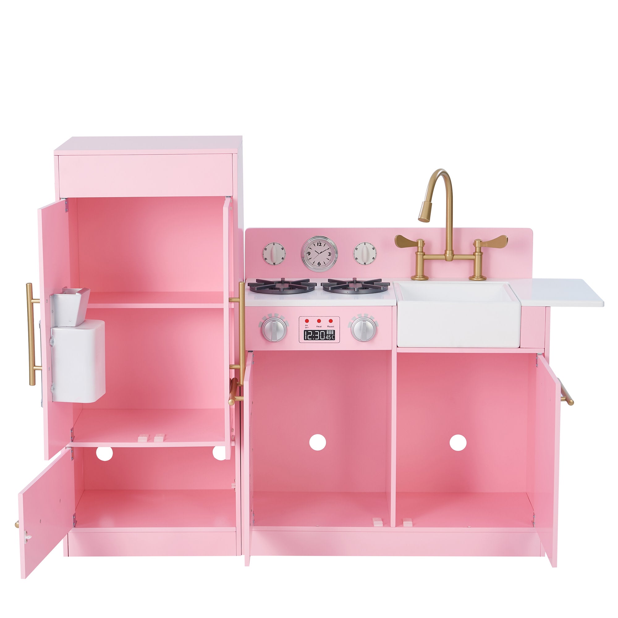 Little Chef Charlotte Play Kitchen & Refrigerator Set, Pink