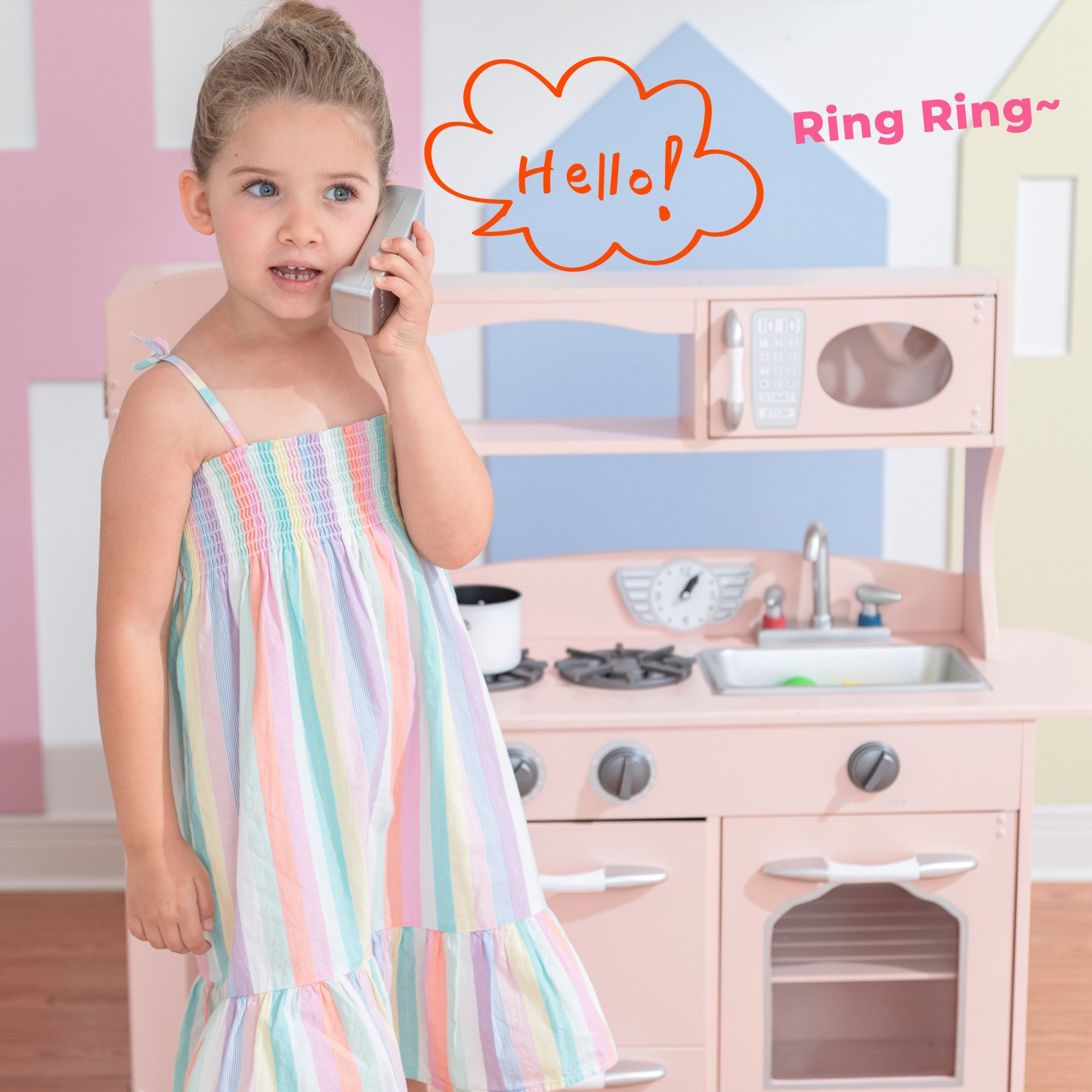 Little Chef Westchester Retro Play Kitchen, Pink