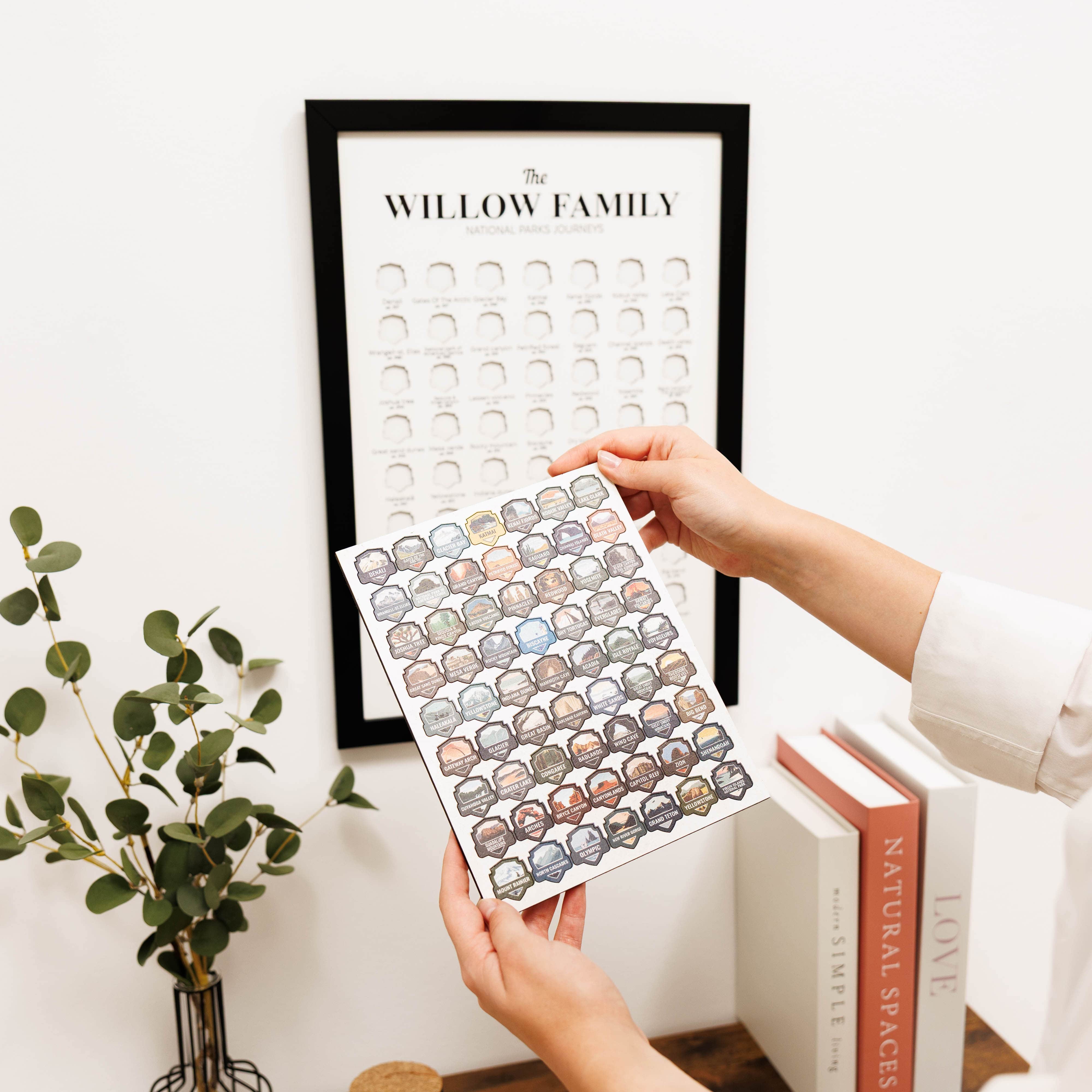 Poster Travel Tracker National Parks Usa