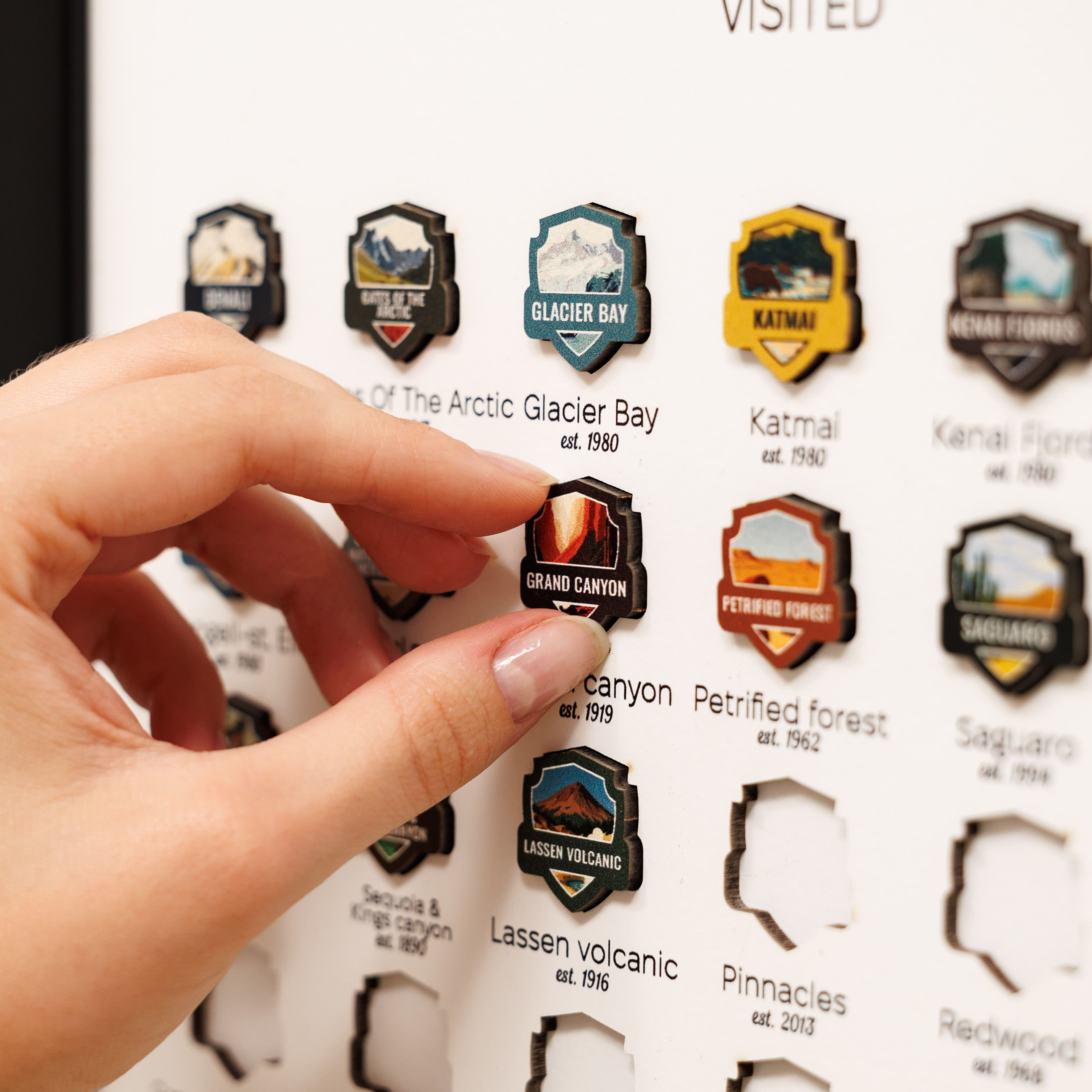 Poster Travel Tracker National Parks Usa