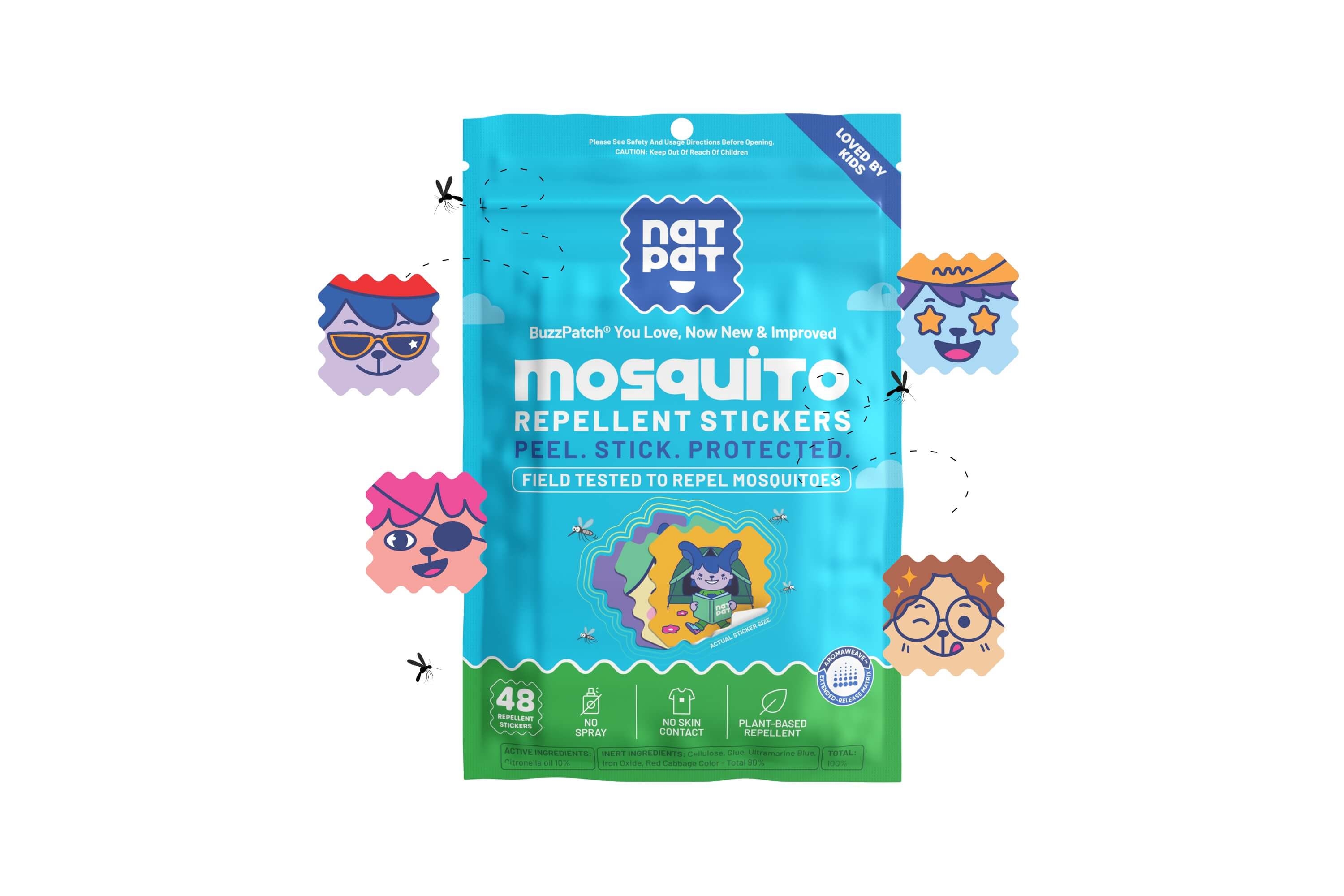 Natural Mosquito Repellent Patches For Kids
