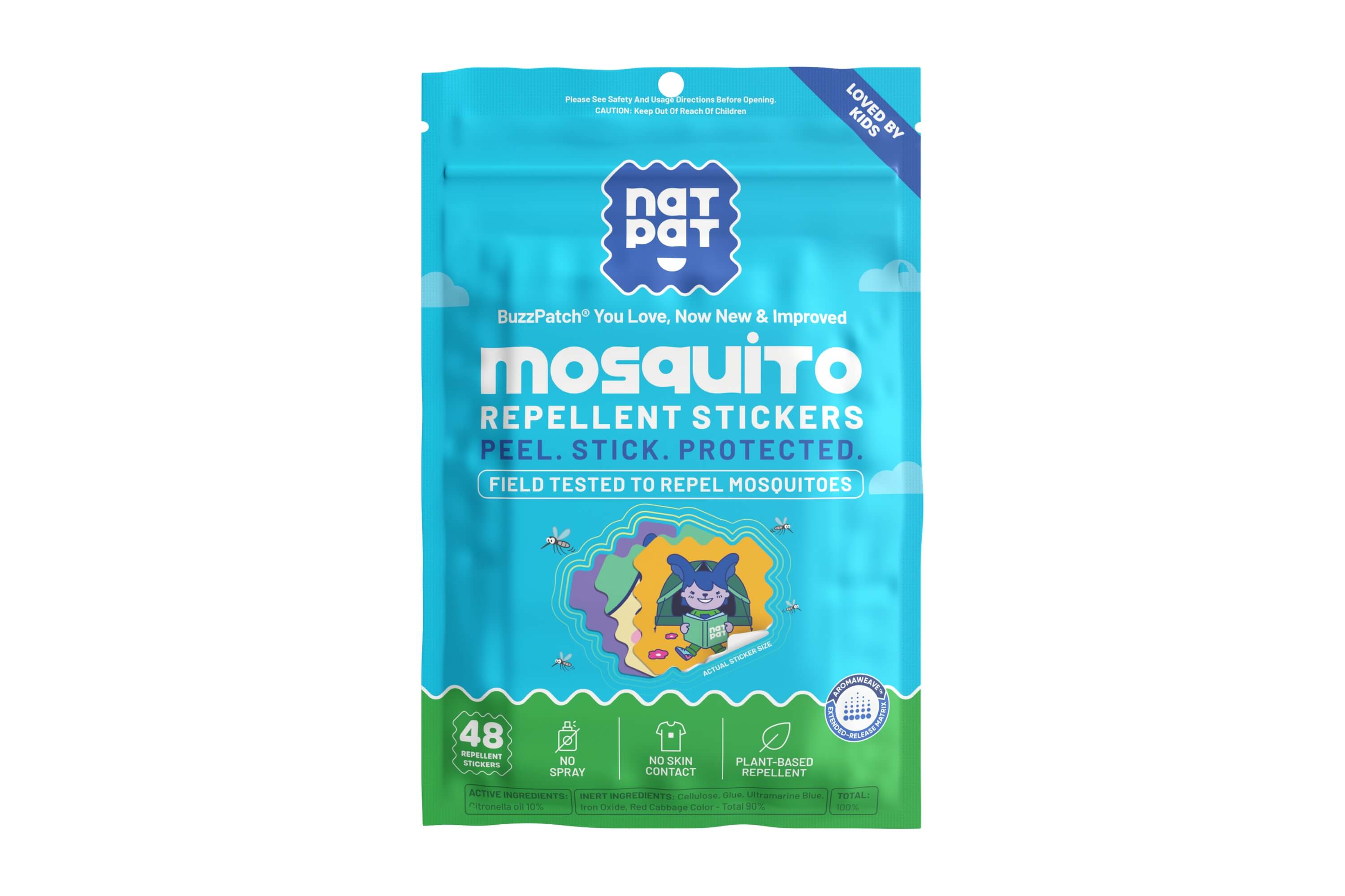 Natural Mosquito Repellent Patches For Kids