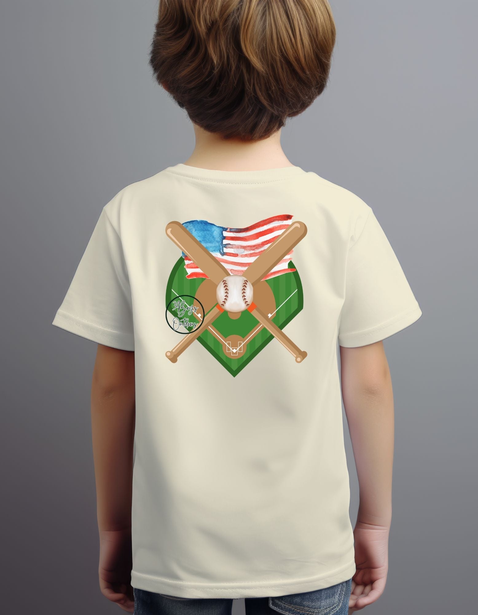 3boys Outdoors American Baseball Tee