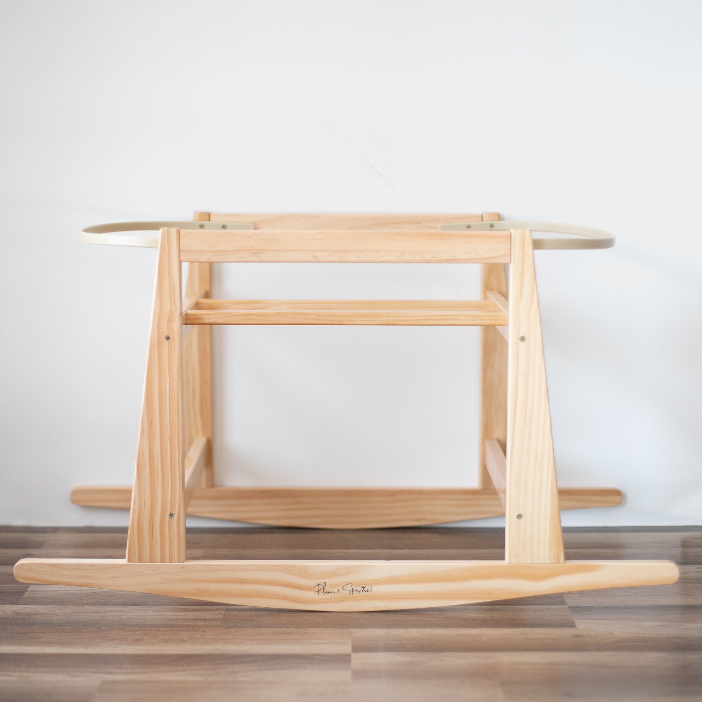 Original Rocking moses Bassinet Stand with Brake natural