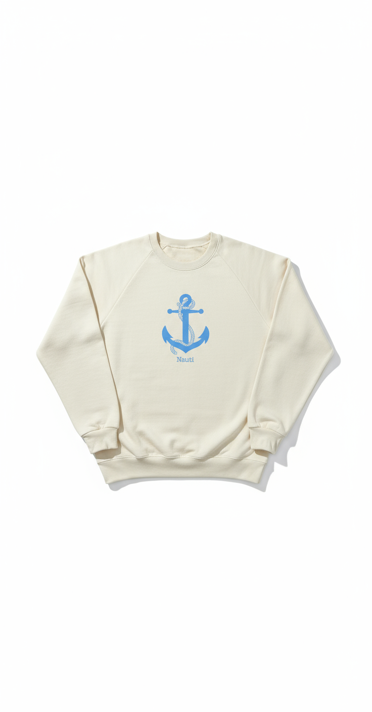 Nauti Nautical Anchor Adult Sweatshirt