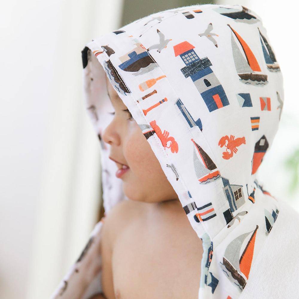 Nautical Baby Hooded Towel