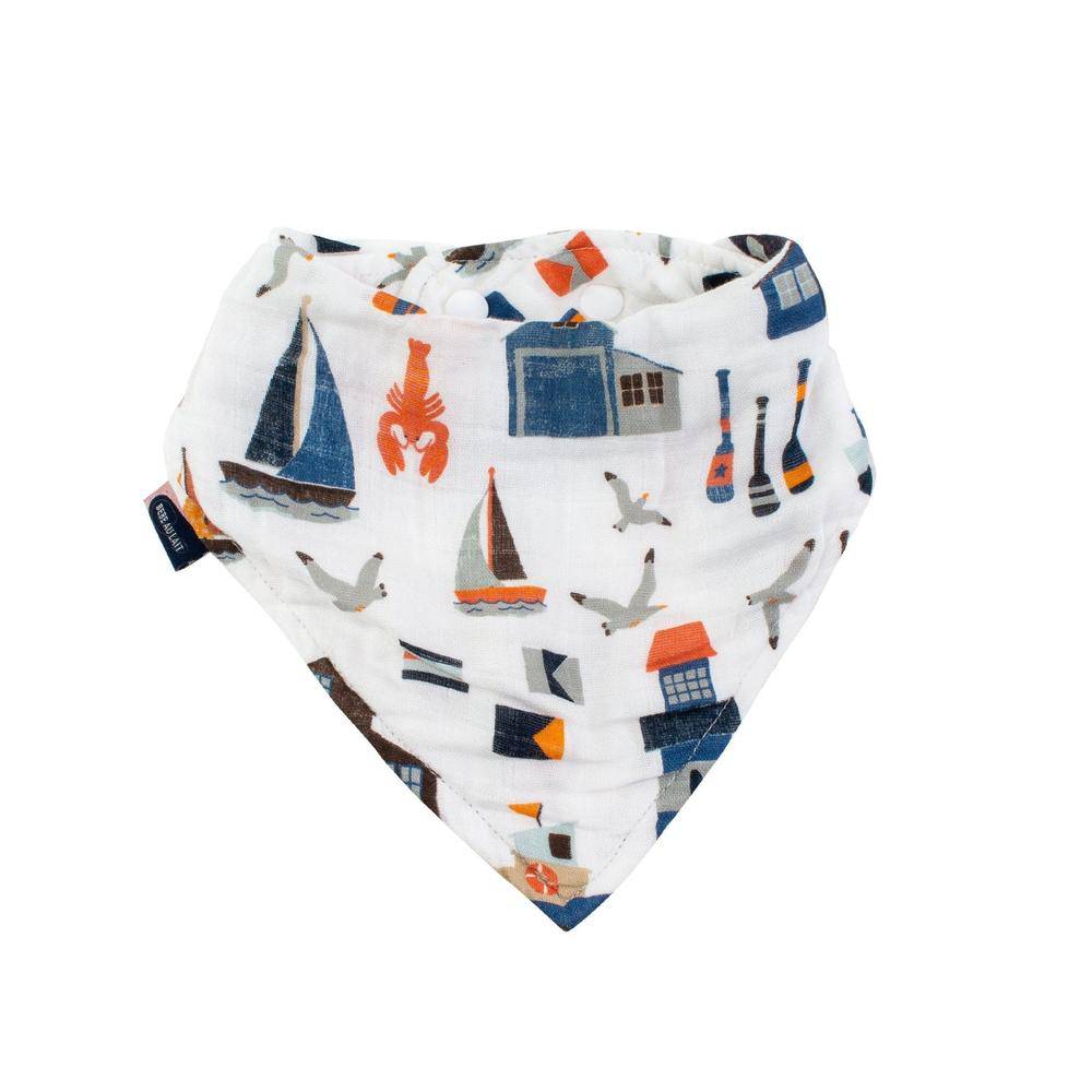 Nautical Oh So Soft Muslin Bandana Bib