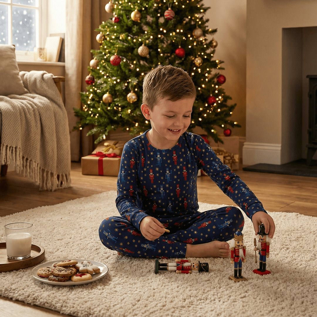 Navy Nutcracker Big Kid Pajama