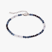 Blue Ombre Semi-precious Beaded Anklet