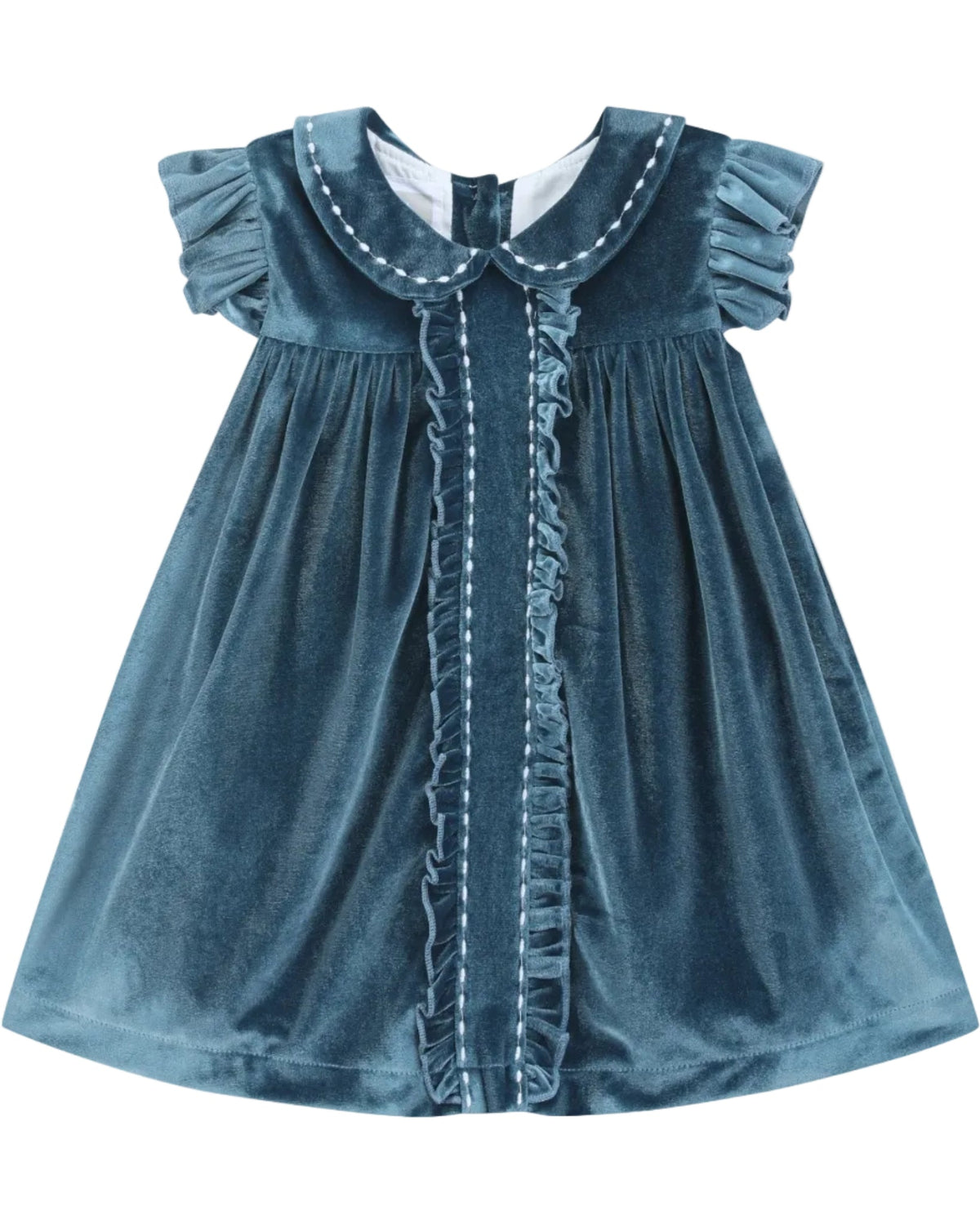 Navy Velvet Holiday Dress
