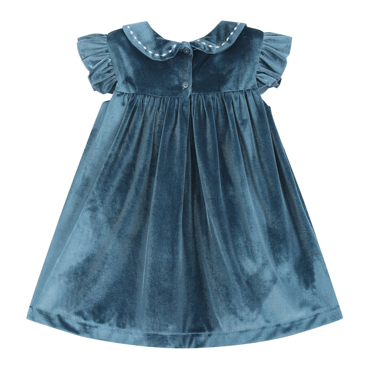Navy Velvet Holiday Dress