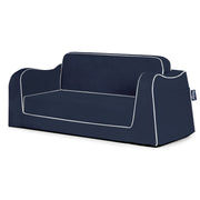 Little Reader Sofa Lounge - Navy With White Piping
