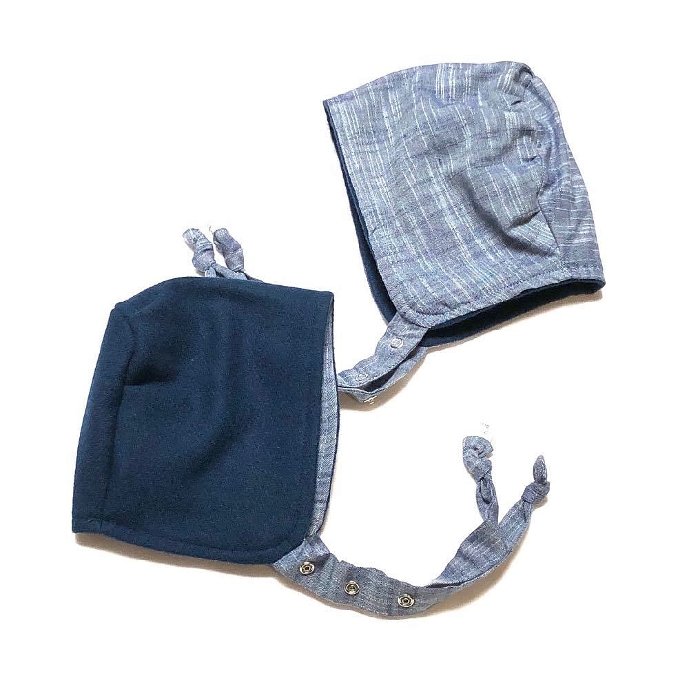 Brimless Bonnet In Navy (add Ears Or Poms)