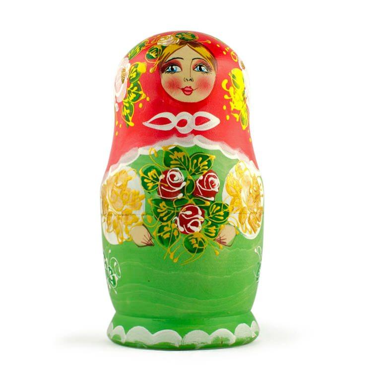 Set Of 5 Olga Nesting Dolls 6.5 Inches