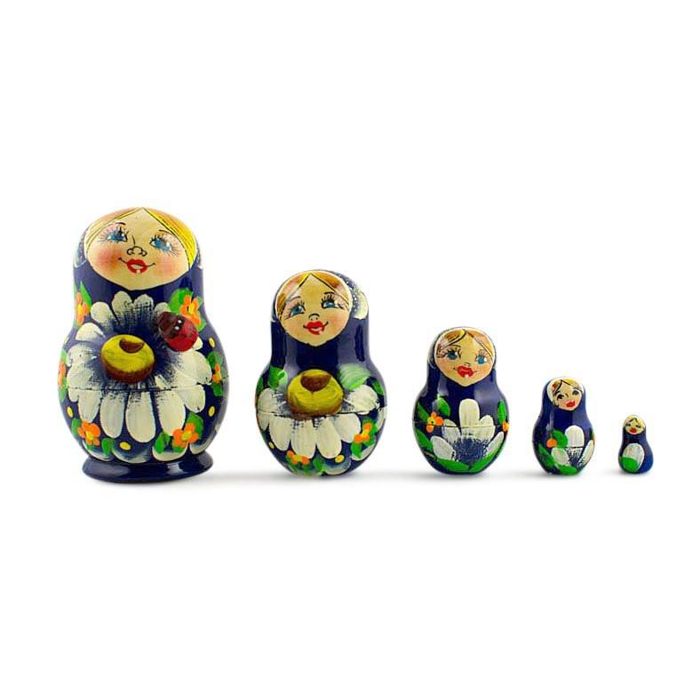 Set Of 5 Karina Nesting Dolls 3.5 Inches