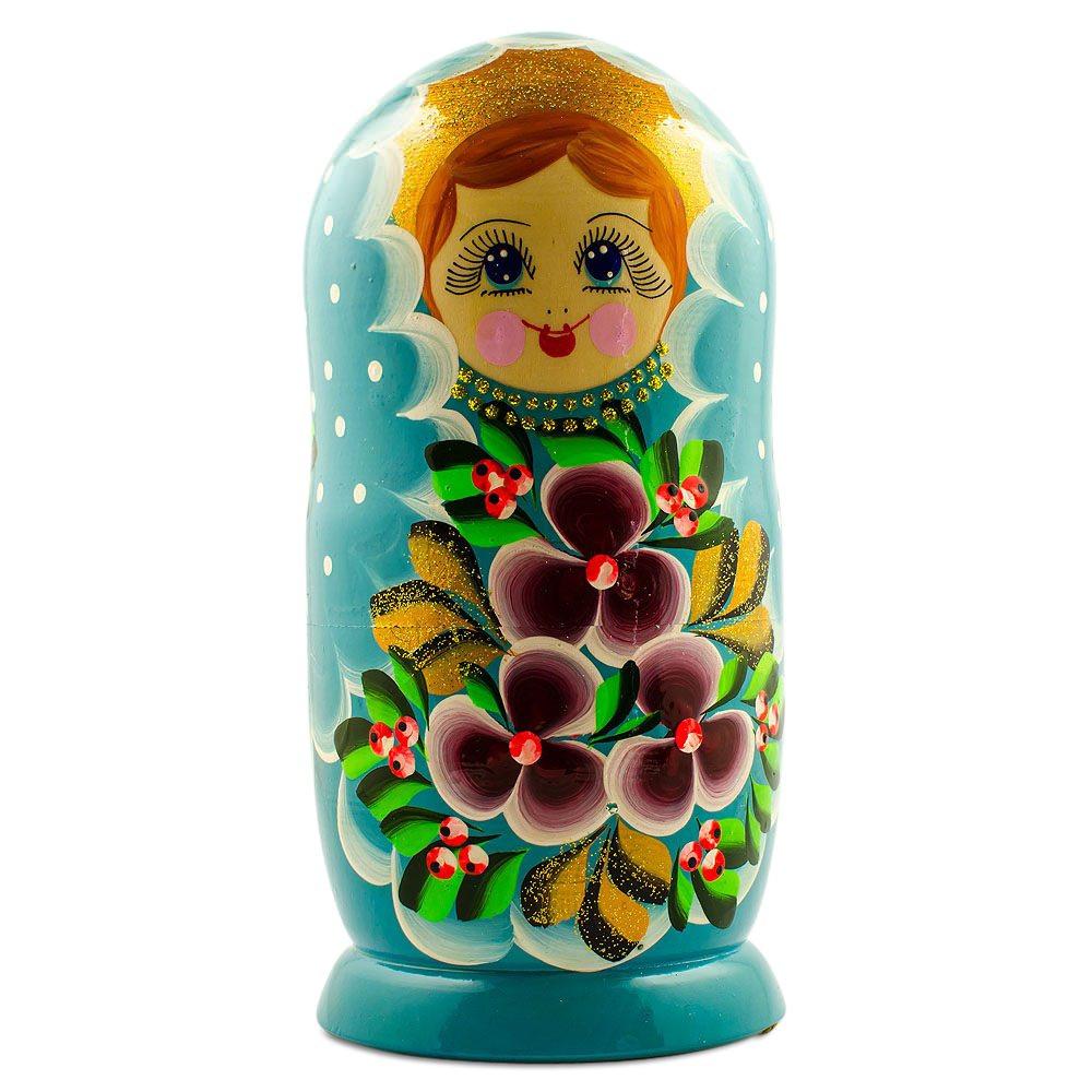 Set Of 5 Alla Nesting Dolls  7 Inches