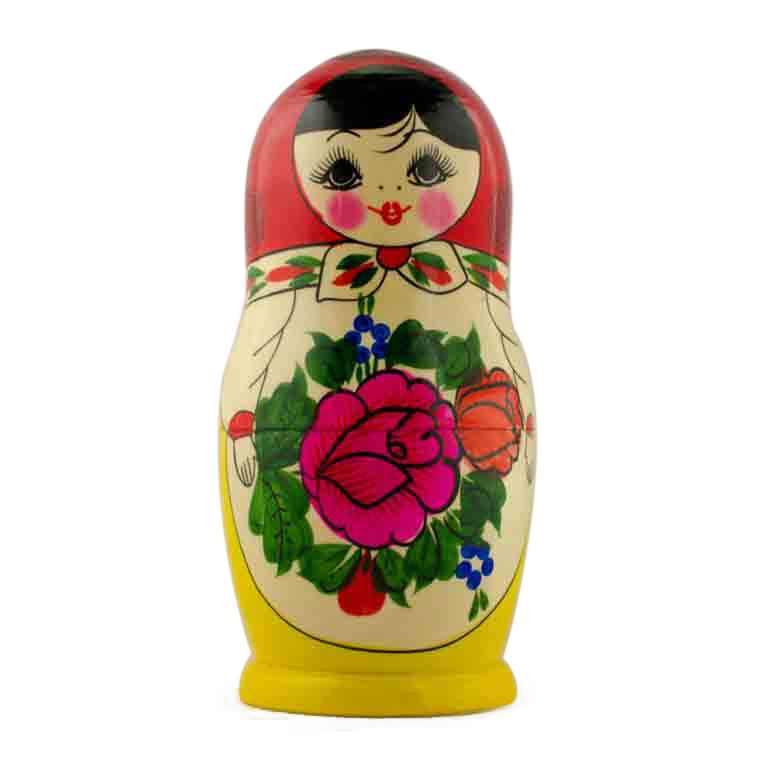 Set Of 7 Wooden Dolls Nesting Dolls 7 Inches