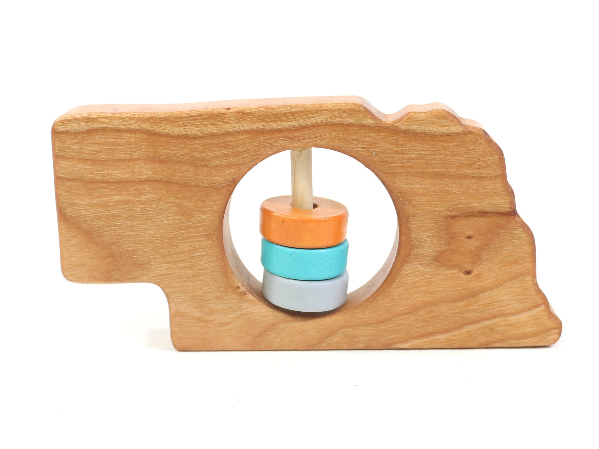 Nebraska State Wooden Baby Rattle™