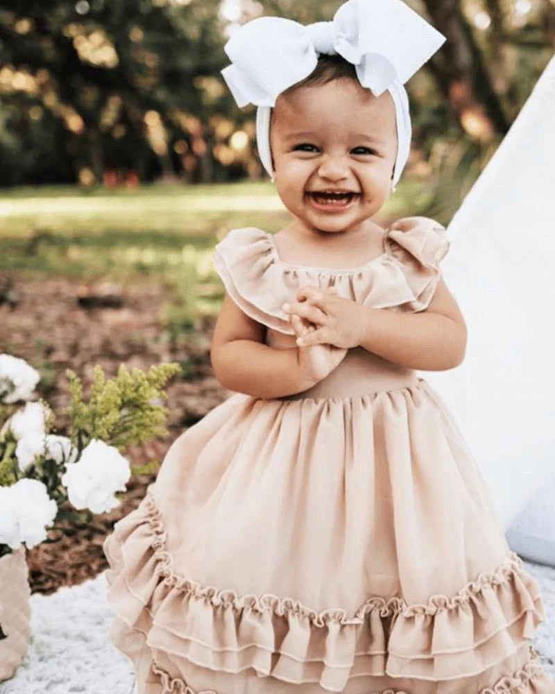 infant maxi dress Baby Maxi Dresses | Cotton & Cardigan Outfits