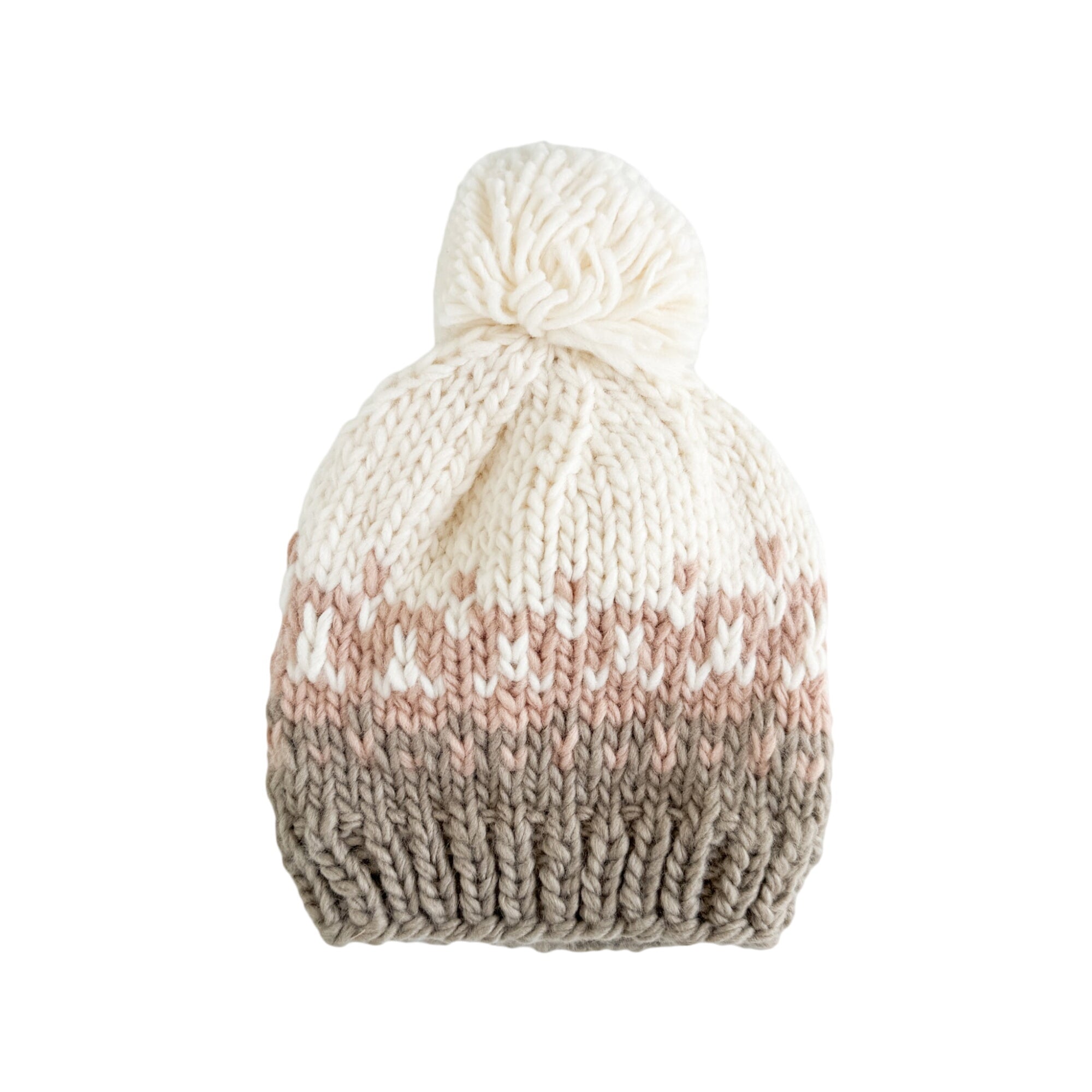 Nell Stripe Hat, Flax/blush