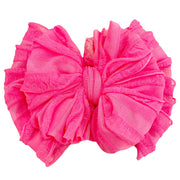 Neon Pink | Signature Ruffled Baby Headband