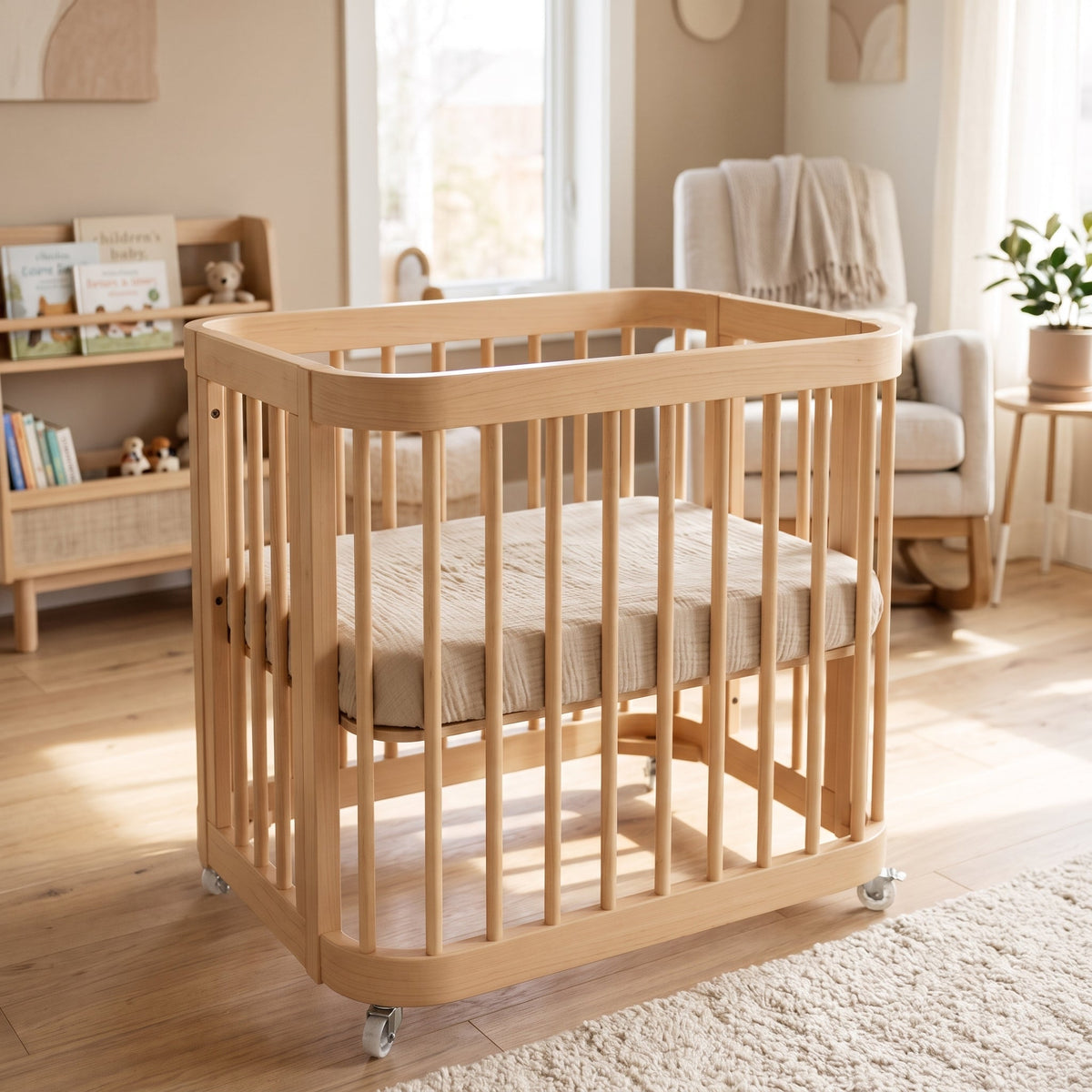 Nestig Mini Crib Custom Made Fitted Sheet - Organic Cotton Double Gauze