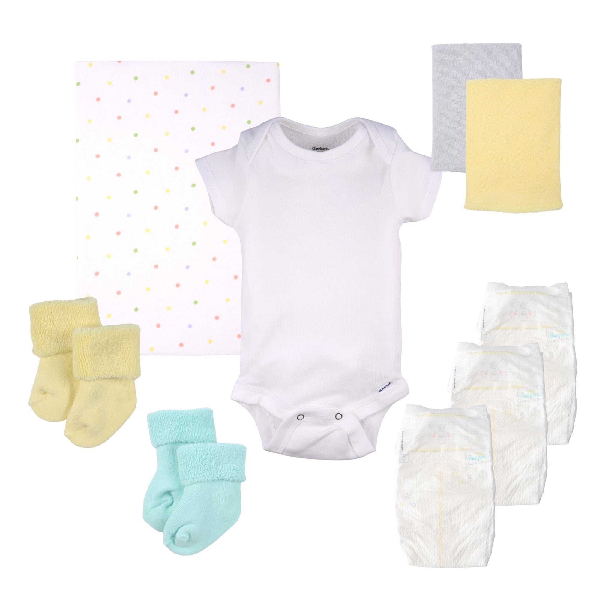 Neutral Dots Baby Gift Set