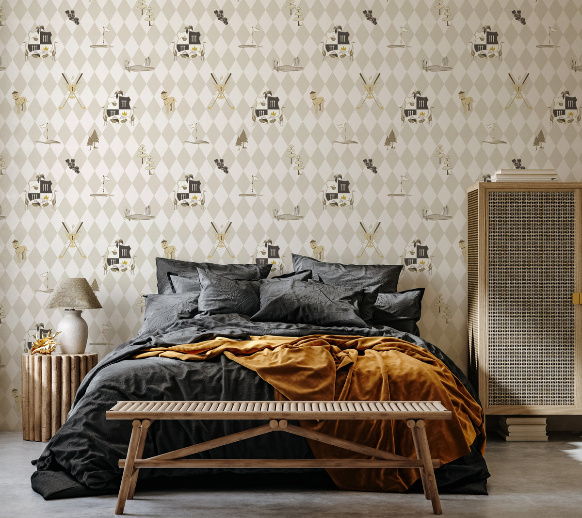 Alfred Wallpaper By Linen And Paper Design