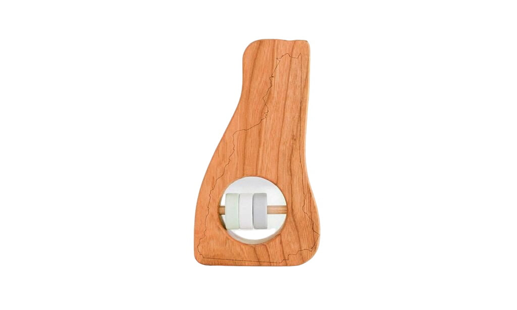 New Hampshire State Wooden Baby Rattle™