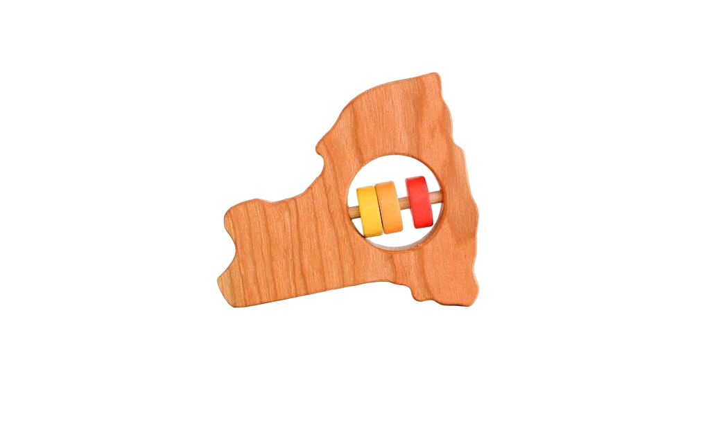 New York State Wooden Baby Rattle™