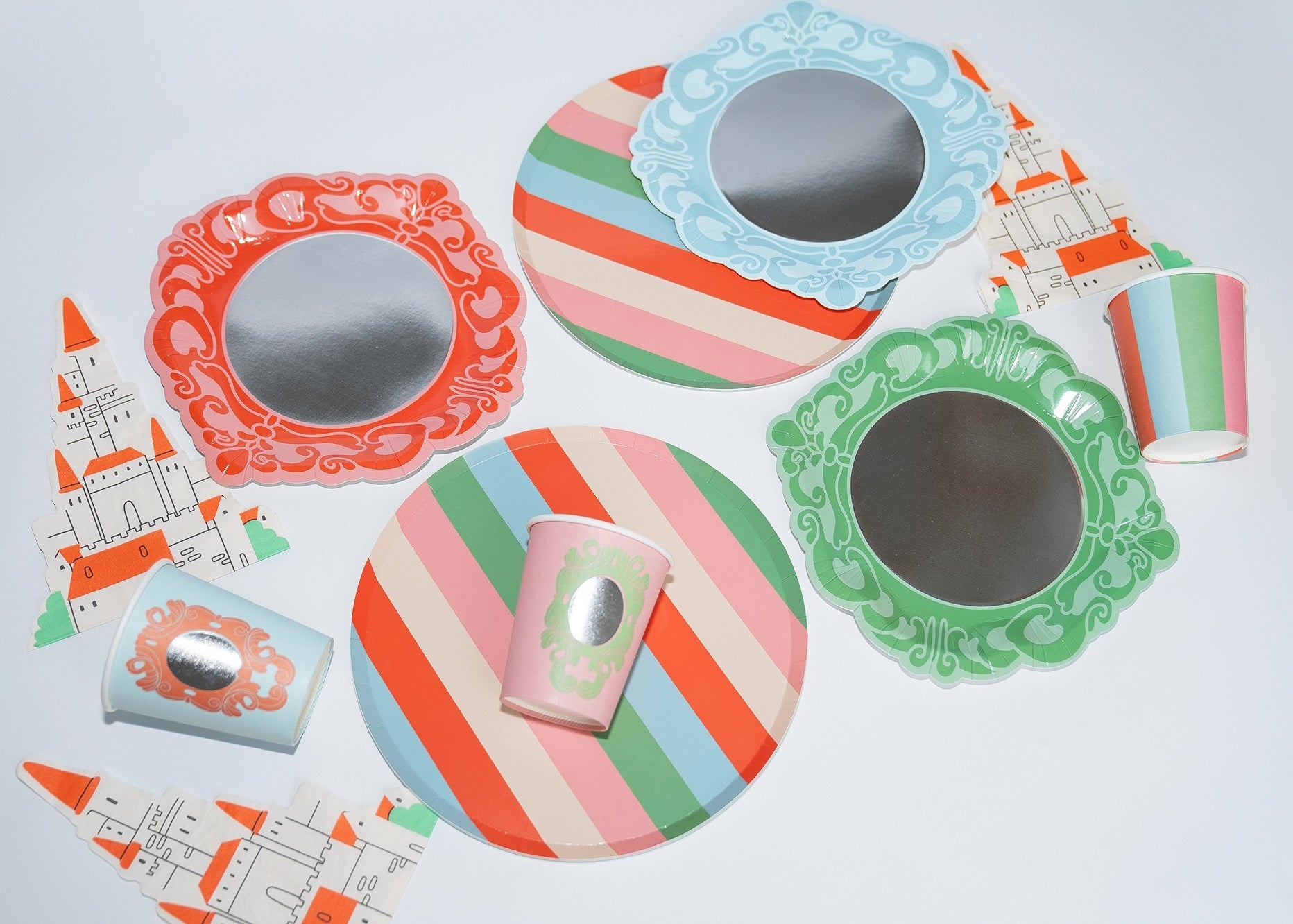 Princess Party Pack For 12 | Royal Princess Theme Tableware Kit | Pop Party Supplies