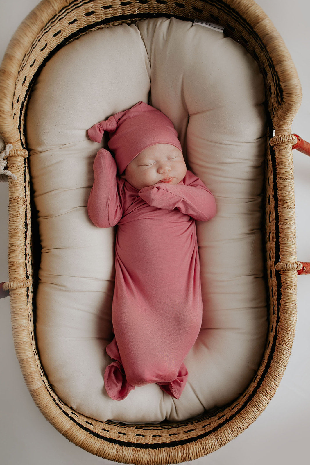 Rose Knotted Newborn Baby Gown