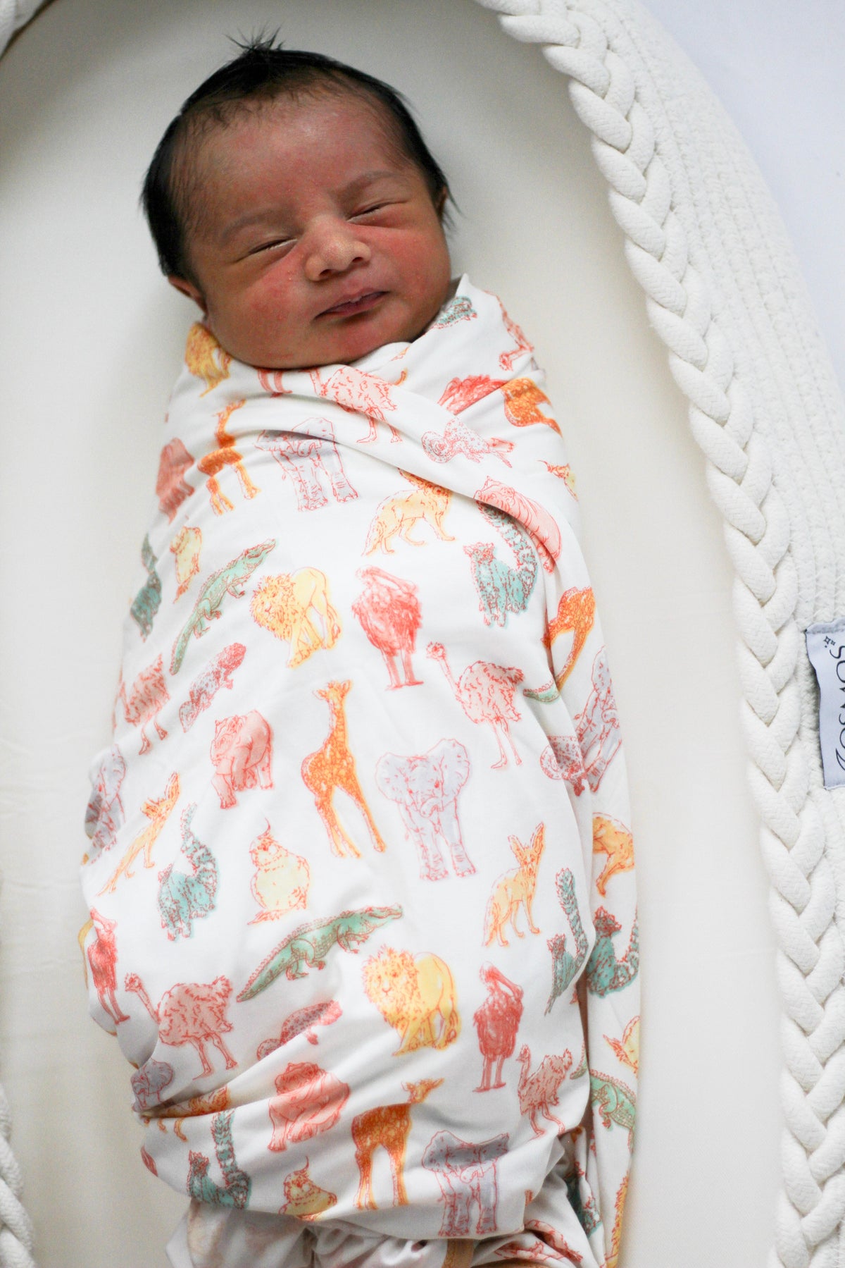 My First Trip To The Zoo Bamboo Swaddle | Animal Print