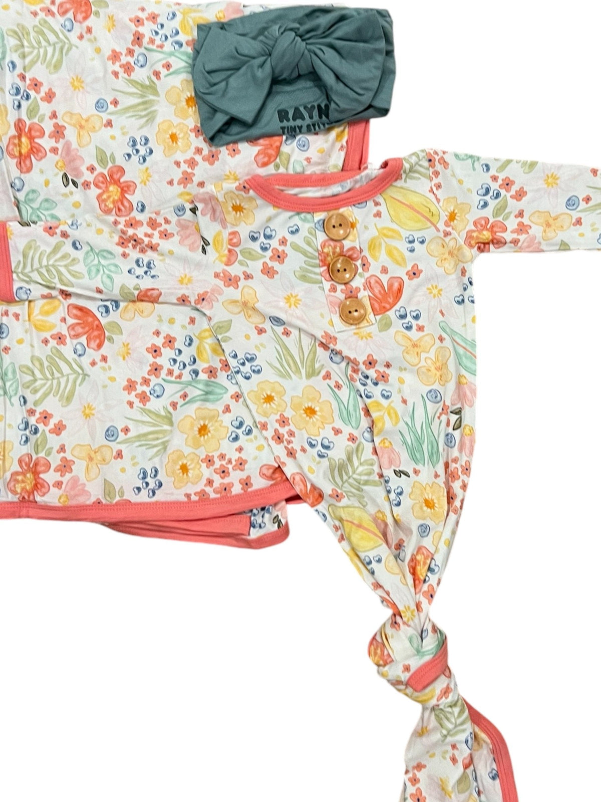 My First Flower Bamboo Swaddle | Floral Baby Blanket