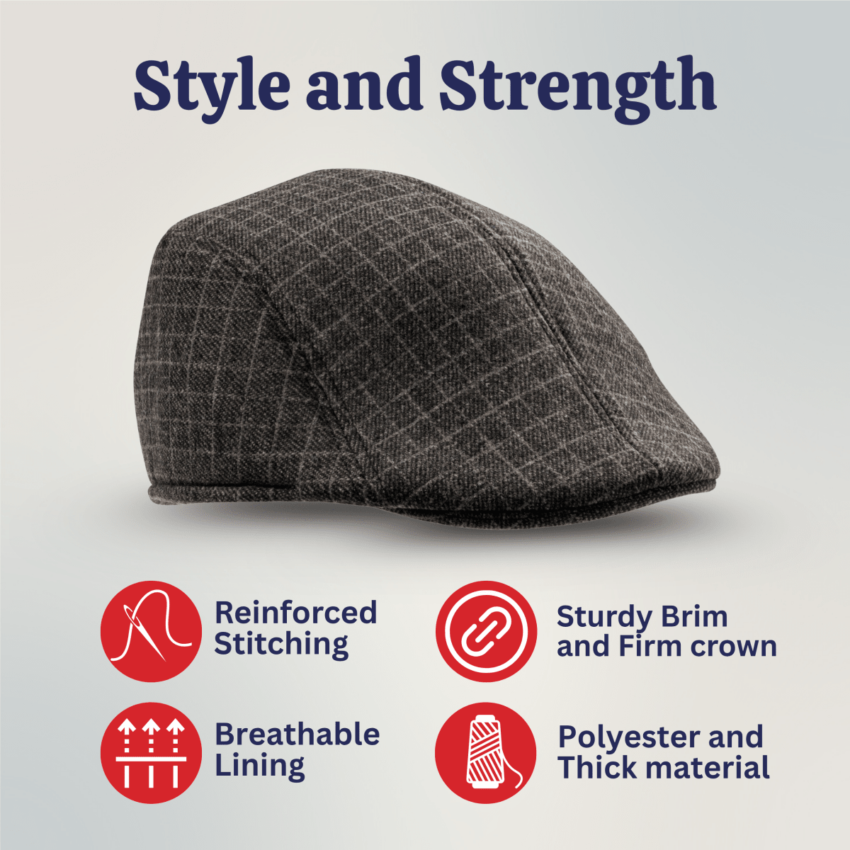 Newsboy Flat Cap - Adults
