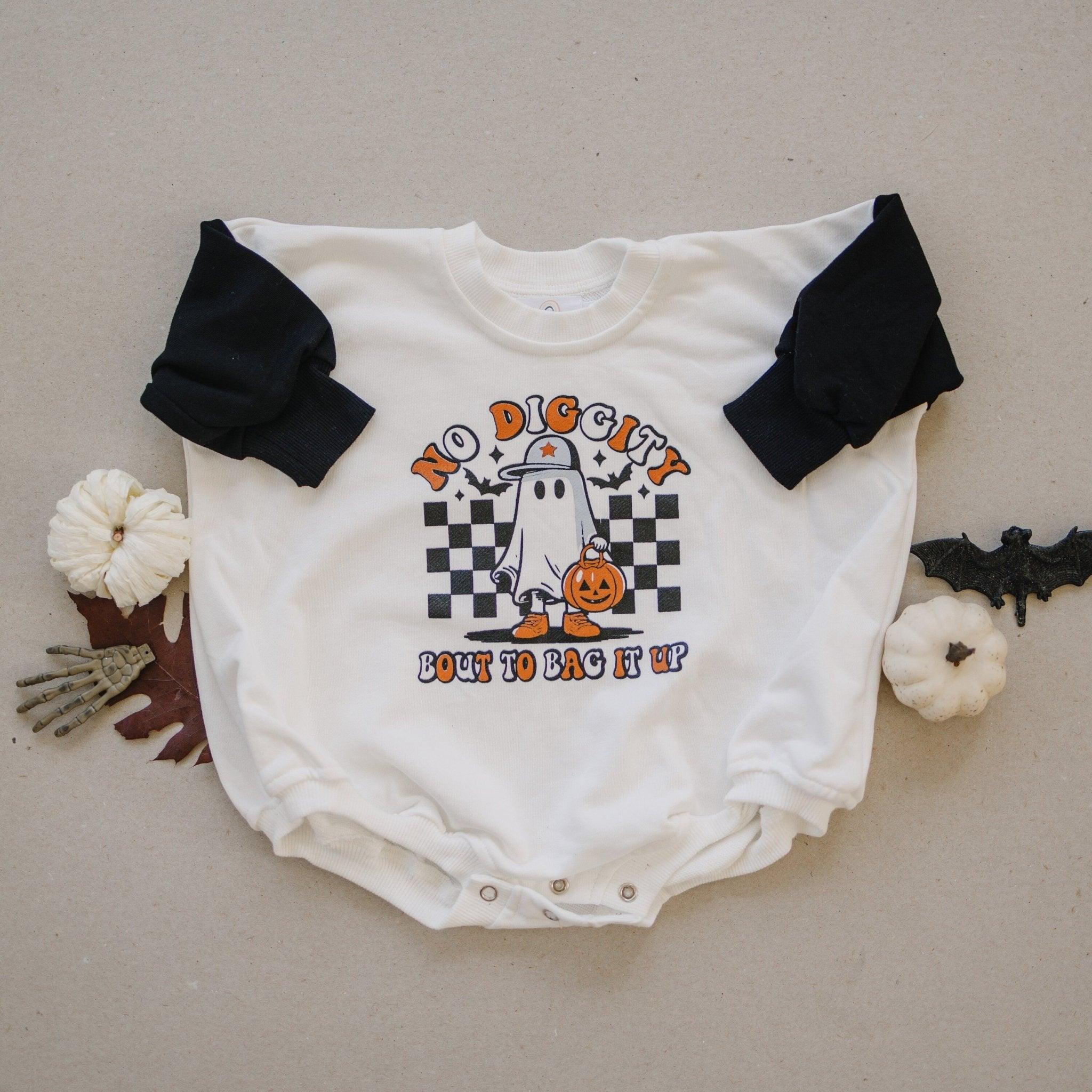 No Diggity Bout To Bag It Up Sweatshirt Romper