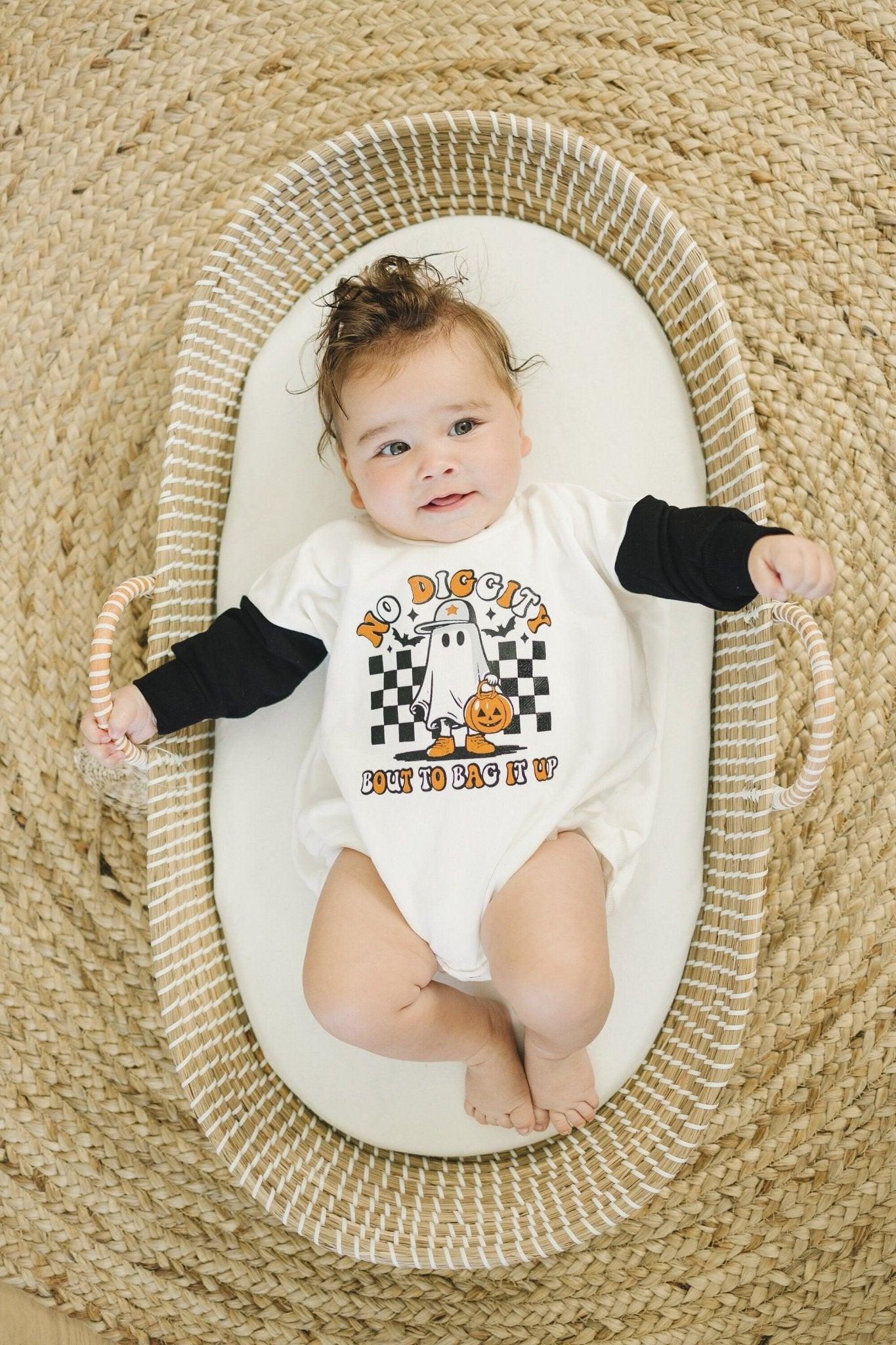 No Diggity Bout To Bag It Up Sweatshirt Romper