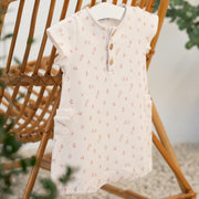 Noa | Girls Belly Pink Print Waffle Cotton Shortie