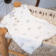 Noa | Boys Vintage Bike Print Waffle Cotton Shortie