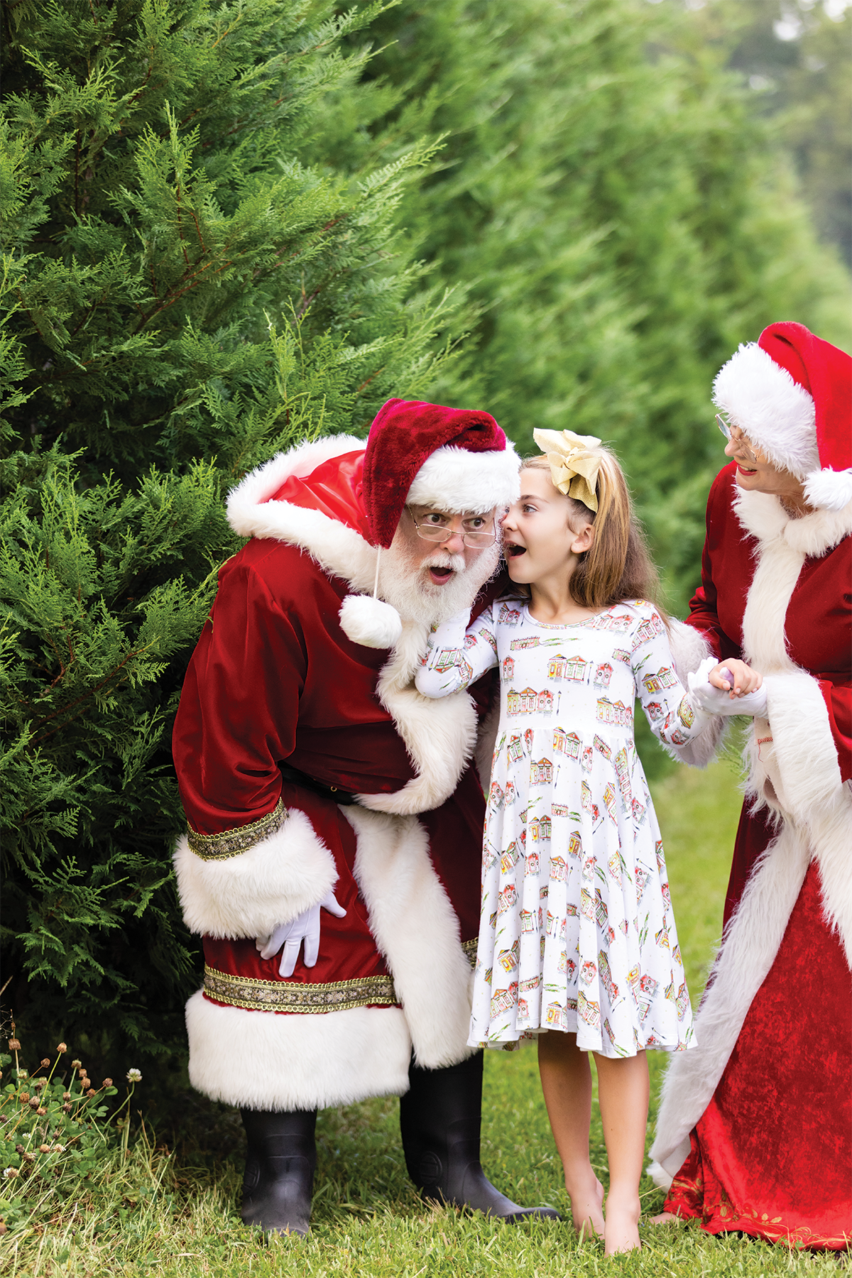 Bayou Wonderland Organic Cotton Christmas Dress For Kids