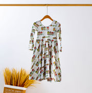 Bayou Wonderland Organic Cotton Christmas Dress For Kids
