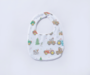 Moo-y Christmas Organic Cotton Christmas Baby Bib