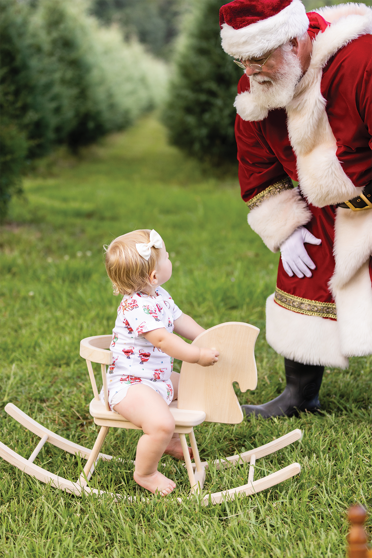 Santa Claus Is Coming To Town Organic Cotton Christmas Onesie