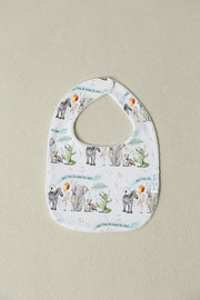 And They All Asked For You Organic Cotton Zoo Bib