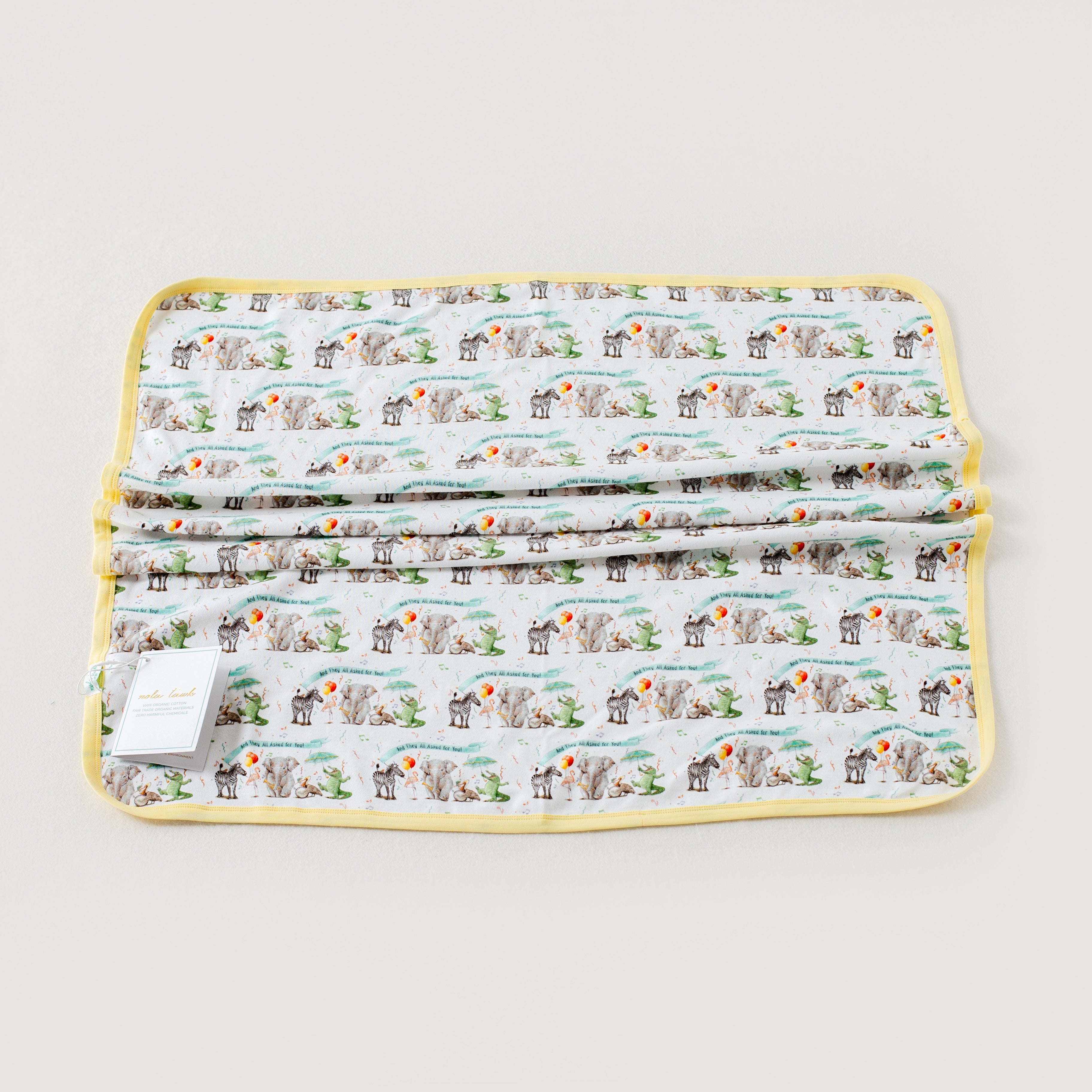 And They All Asked For You Organic Cotton Zoo Baby Blanket
