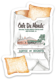 Cafe Du Monde Order Of Beignets Die Cut Stickers